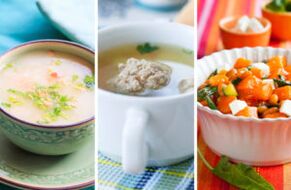 Table No. 5 - Soup and vegetables