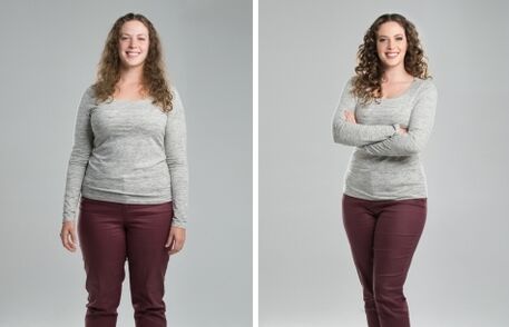 Before and after protein diet